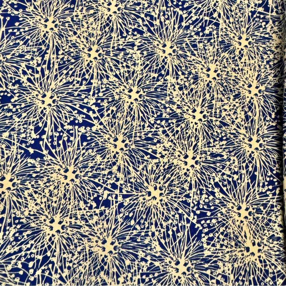 LuLaRoe Blue and Yellow Abstract Maxi Skirt XS - Picture 3 of 4